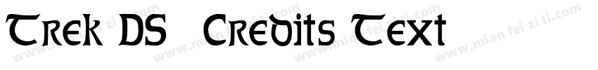 Trek DS9 Credits Text字体转换